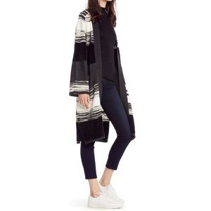 Michael Stars Pocket Front Marled Stripe Duster